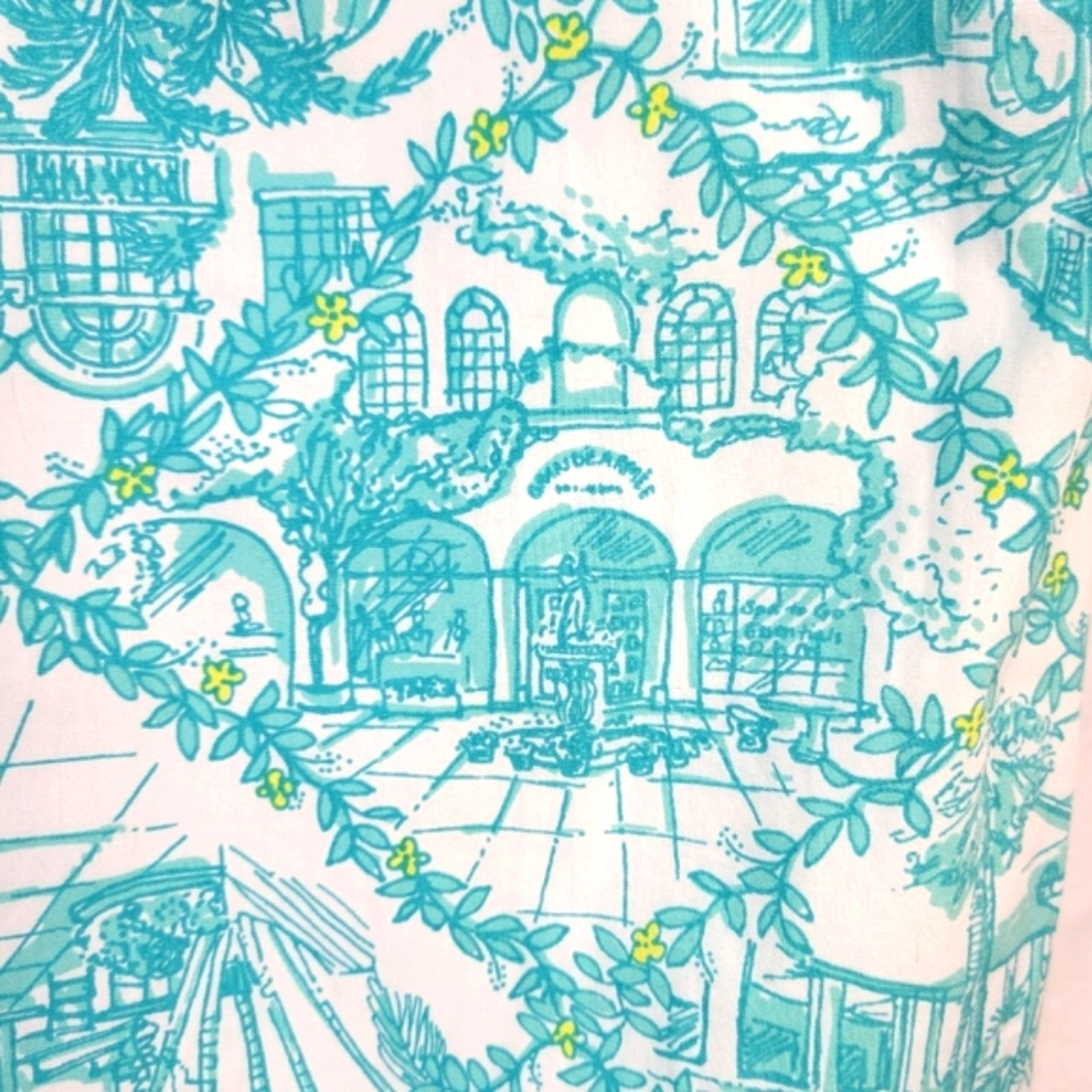 Lily Pulitzer Vintage Worth Avenue Toile Lenore White Label Sleeveless Dress - Picture 3 of 10